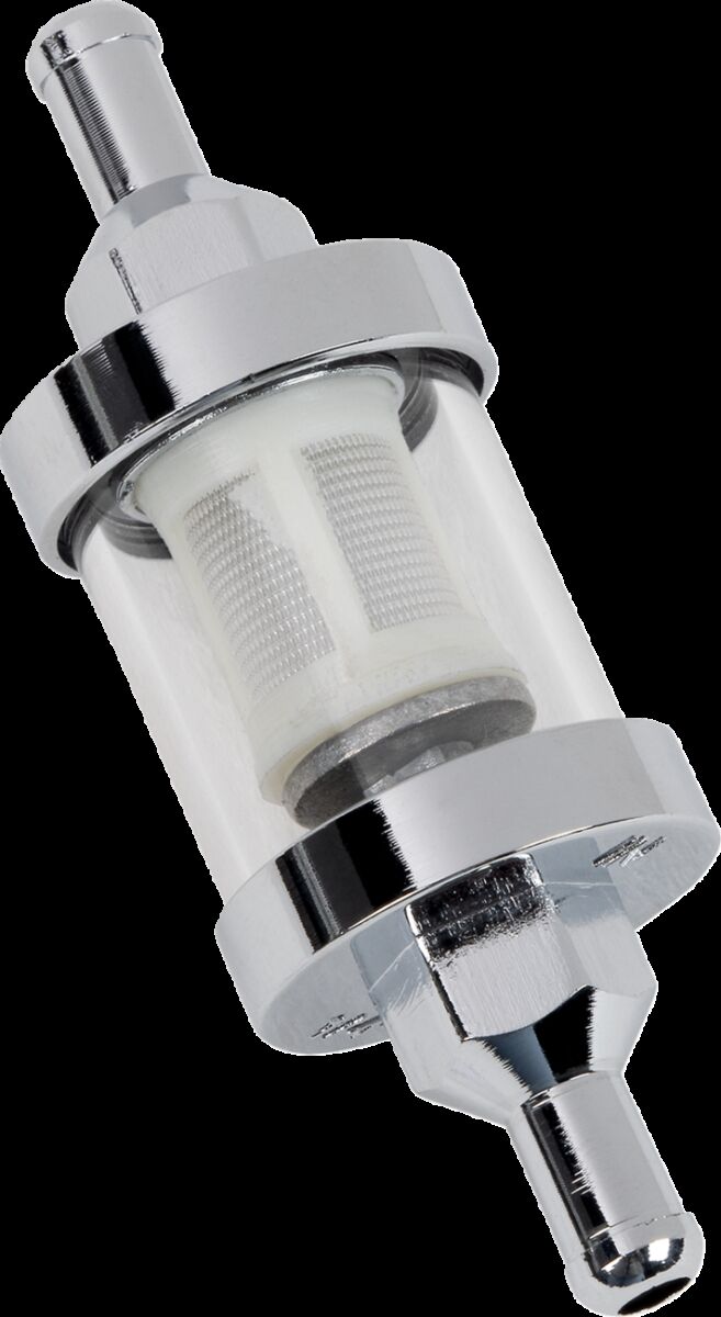 Drag Specialties Clear Fuel Filter Chrome Inline - 03-0051-BC145