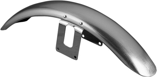 Drag Specialties XLX-Style Front Fender Natural Silver XL-X Steel