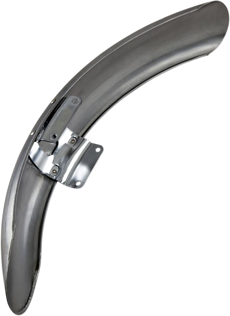 Drag Specialties Low-Profile Front Fender Unfinished Steel Each