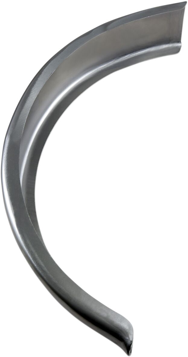 Drag Specialties 6" Flat Rear Fender Bob'd Unfinished Steel - 090010