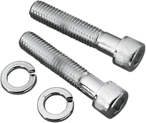Drag Specialties Custom Handlebar and Riser Mounting Bolts Chrome Silver Allen-Head Steel 10 Pack