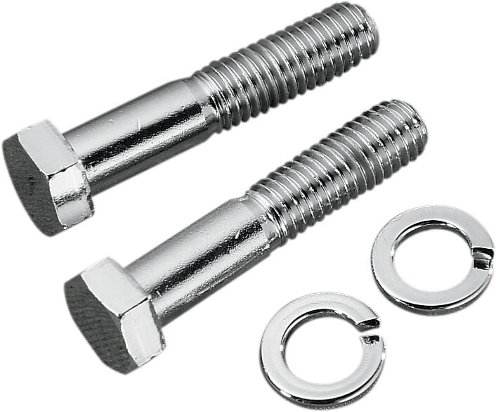 Gardner-Westcott Custom Handlebar and Riser Mounting Bolts Chrome Silver Hex-Head Steel Pair