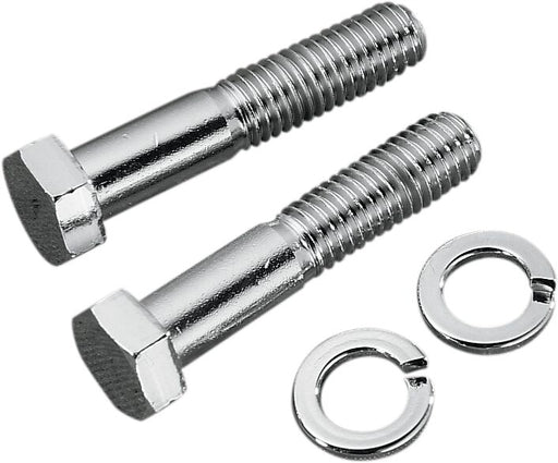 Gardner-Westcott Custom Handlebar and Riser Mounting Bolts Chrome Silver Hex-Head Steel Pair