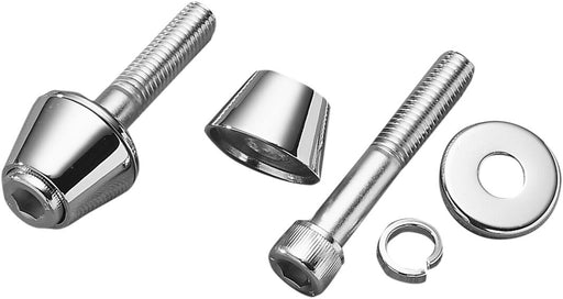 Drag Specialties Handlebar Riser Bolt Cone Kit Chrome Silver Steel