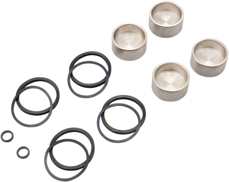 Drag Specialties Caliper Rebuild Kit Black Front Rear Brake Caliper