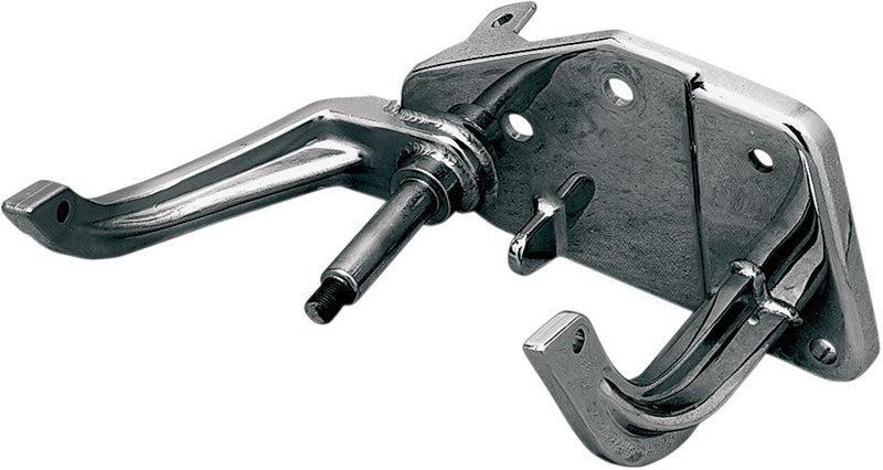 Drag Specialties Chrome Rear Brake Lever Mounting Bracket Silver Brake Arm Metal