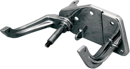 Drag Specialties Chrome Rear Brake Lever Mounting Bracket Silver Brake Arm Metal