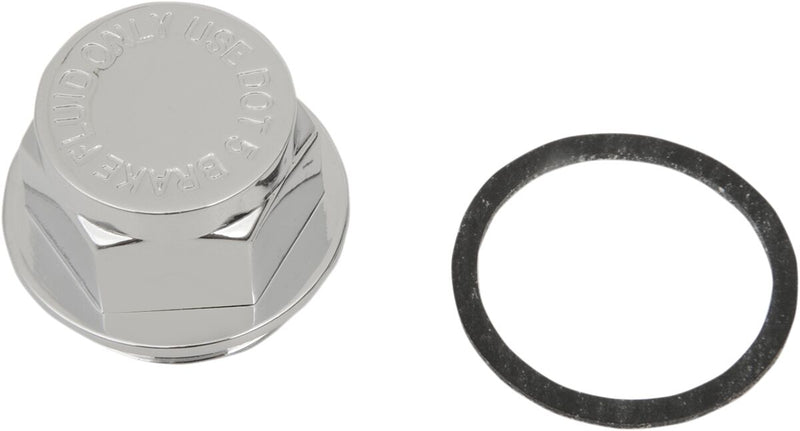 Drag Specialties Replacement Master Cylinder Cap Cover Chrome Rear - 17-0027-BC104