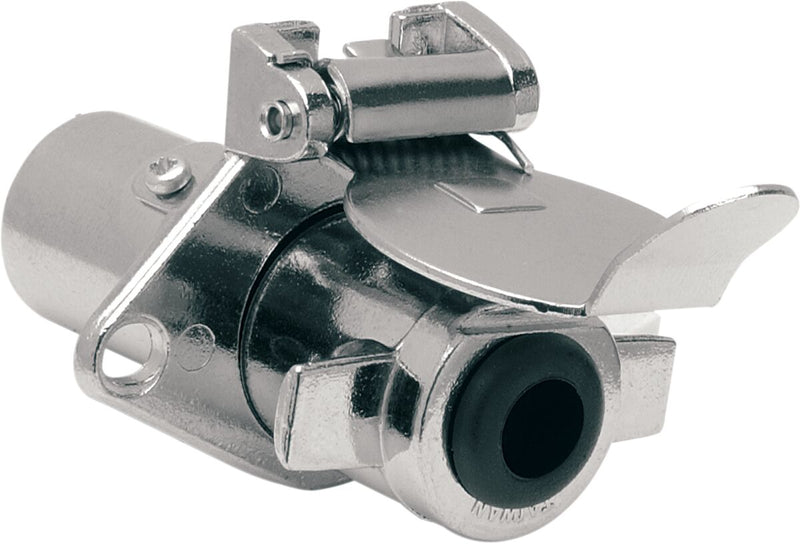 Drag Specialties Five-Pin Male/Female Connector Wiring Harness Adapter Chrome Trailer Hitch