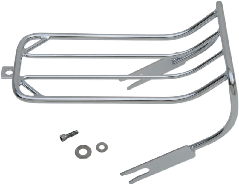 Drag Specialties Bobtail Fender Luggage Rack Chrome Rear Fender Steel - 77-0037-BX-LB2