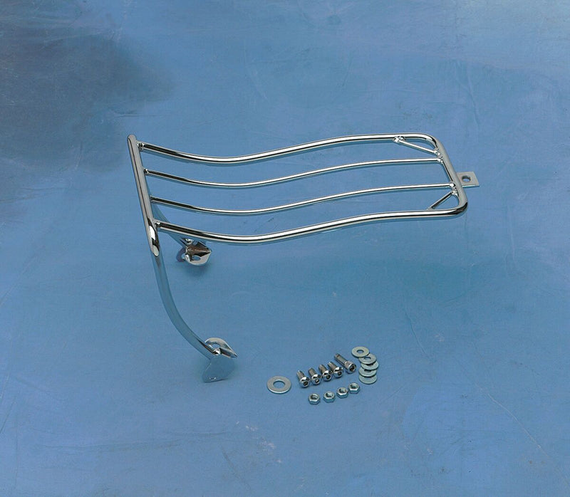 Drag Specialties Bobtail Fender Luggage Rack Chrome Rear Fender Steel - 77-0057-BX-LB2