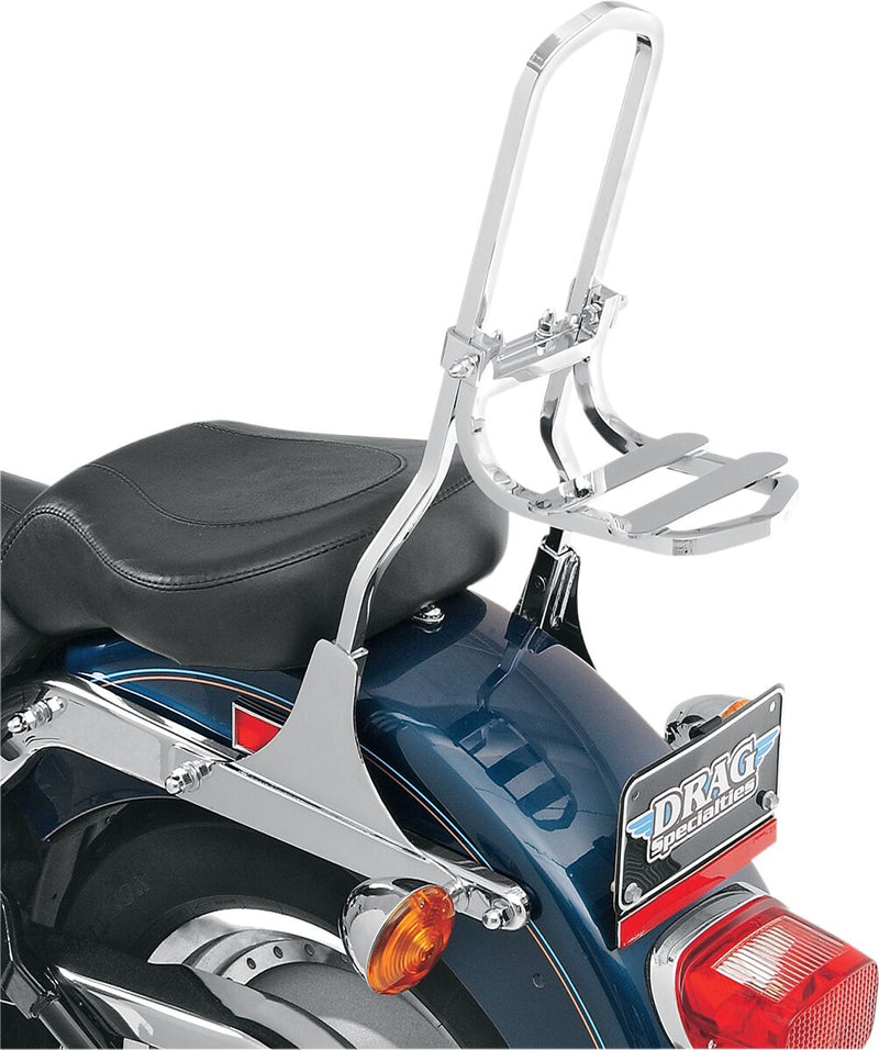 Drag Specialties Sissy Bar Luggage Rack Chrome Kit