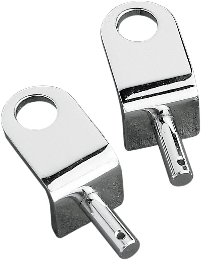 Drag Specialties Solo/Universal Seat Bracket Chrome Silver Solo Seat Pair