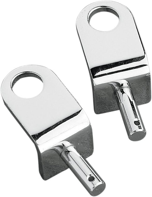Drag Specialties Solo/Universal Seat Bracket Chrome Silver Solo Seat Pair