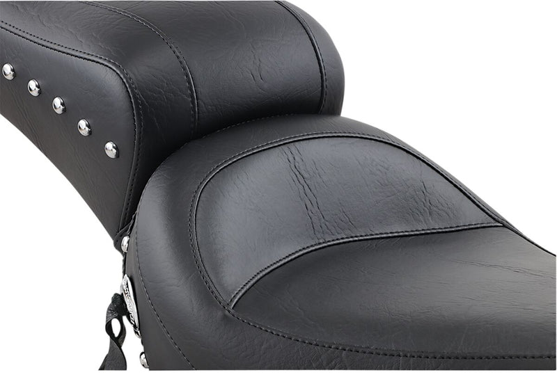 Mustang Studded 2-Up Seat Black - 75302