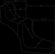 Rear Scorpion Seat Black - DS907040