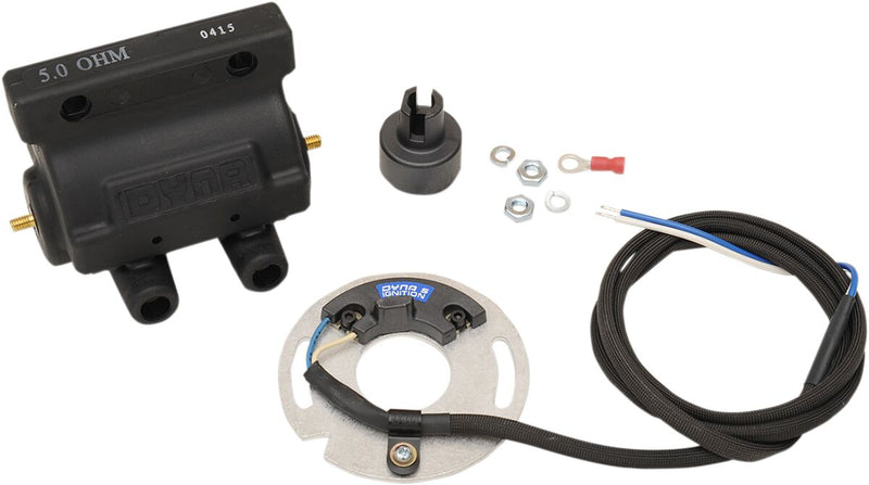 Dynatek-Harley Ignition and Coil Kit for 1970-2003 Harley-Davidson Ignition Kit Black - DSK6-1