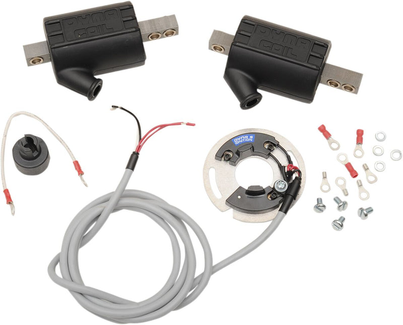 Dynatek-Harley Ignition and Coil Kit for 1970-2003 Harley-Davidson Ignition Kit Black - DSK6-2