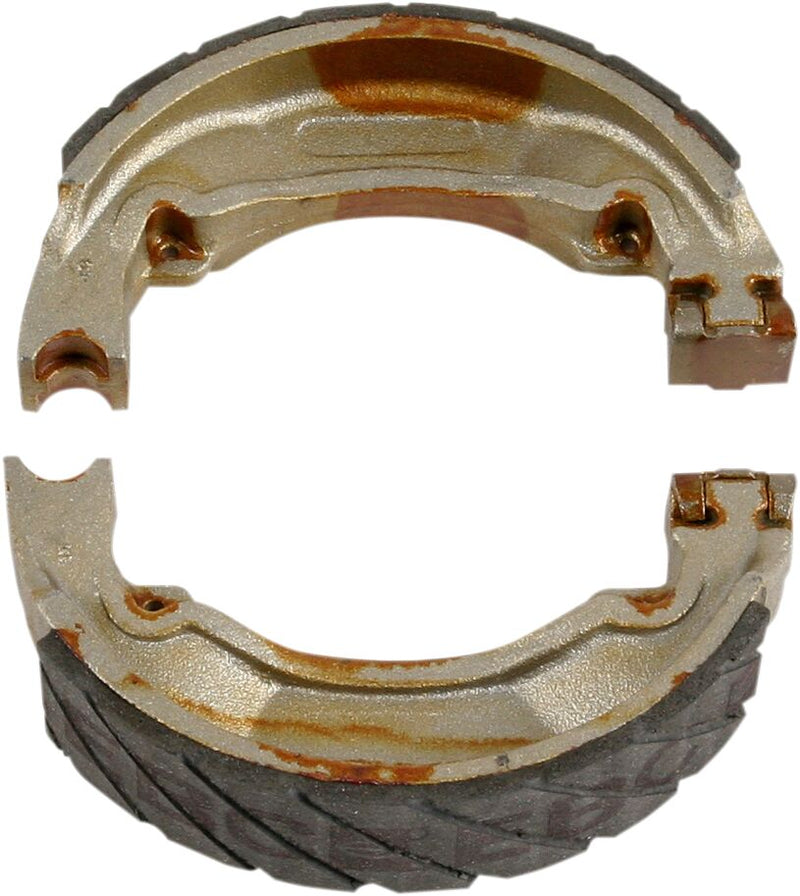 EBC Grooved "G" Brake Shoes for 1976-1989 YAMAHA "G" Grooved Front Rear Organic Base Set - Y504G