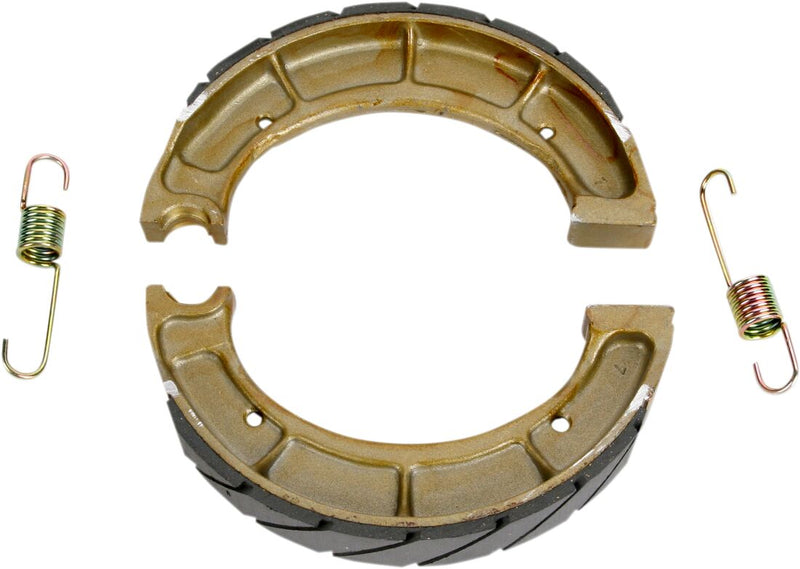 EBC Grooved "G" Brake Shoes for 1975-1980, 1990-2004 YAMAHA "G" Grooved Front Rear Sintered Metal Copper Set - Y528G