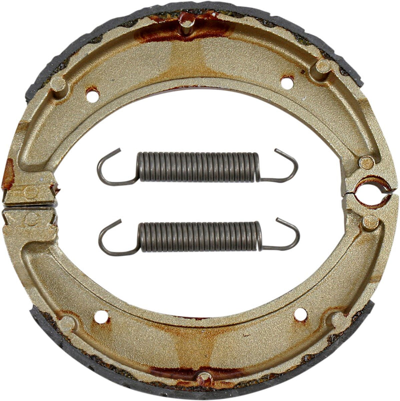 EBC Grooved "G" Brake Shoes for 1971-1990, 2004-2009 HUSQVARNA "G" Grooved Front Rear Organic Base Set - 801G
