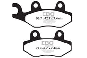 EBC Long-Life Sintered "R" Brake Pads FA-R Series Front Rear Sintered Metal Bronze Set of 2