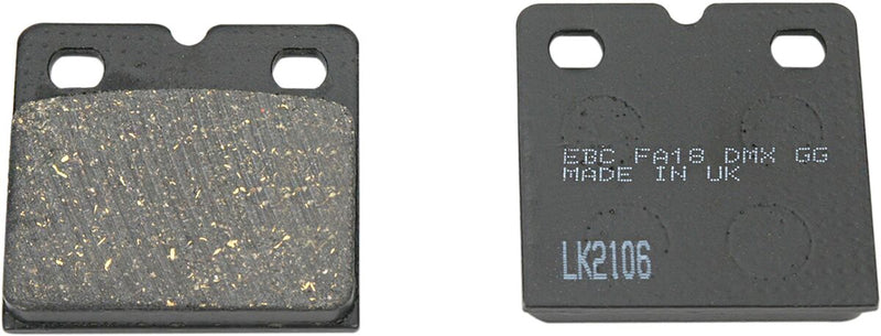 EBC Organic Base "FA" Brake Pads FA Series Front Front Left Aramid Fibre Set of 2 - FA018