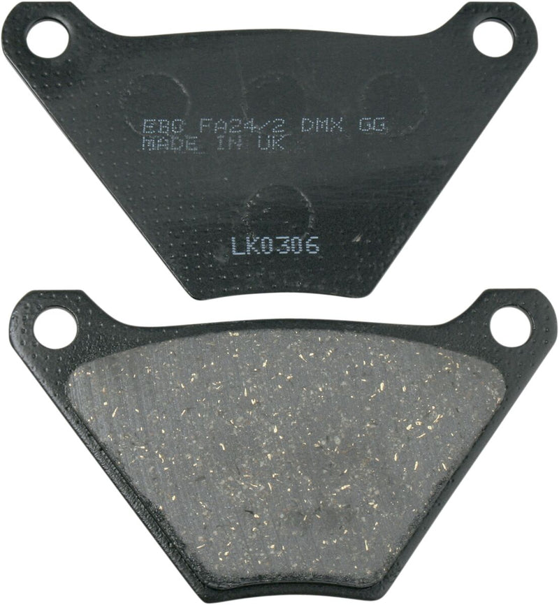 EBC Organic Harley/Buell Brake Pads for 1972-1985, 2011 Harley-Davidson FA Series Front Rear Organic Base Aramid Fibre Set of 2 - FA024/2