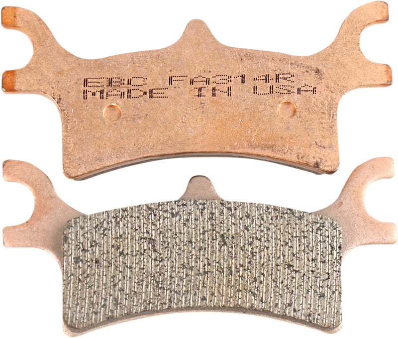 EBC Long-Life Sintered "R" Brake Pads for 2002-2015 POLARIS FA-R Series Rear Sintered Metal Bronze Set of 2 - FA314R