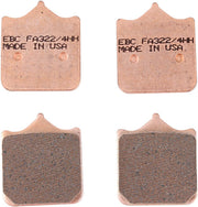 EBC Sintered "HH" Brake Pads FA-HH Series Front Sintered Metal Copper Alloy Set of 2