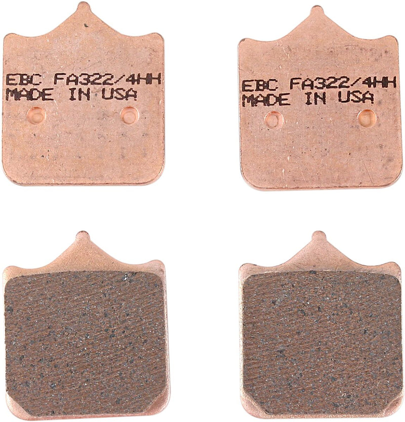 EBC Sintered "HH" Brake Pads FA-HH Series Front Sintered Metal Copper Alloy Set of 2 - FA322/4HH