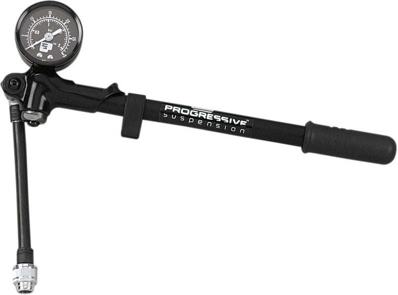 Progressive Suspension Gauge-Mounted Pump Gauge Pump Black Mini Air Shocks Forks - GP3-30