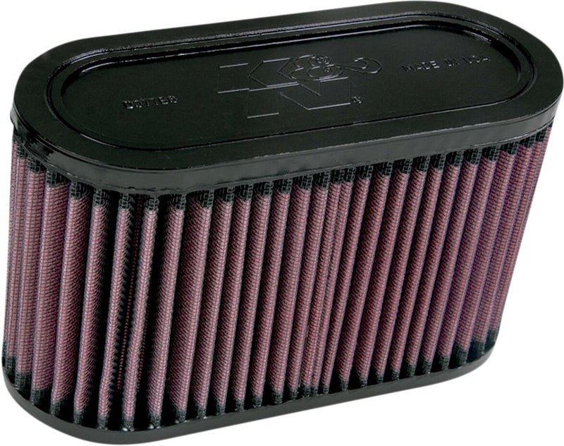 K & N High-Flow Air Filter for 2002-2019 HONDA Black Red Rubber - HA-1302