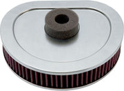 K & N Replacement High-Flow Air Filter for 1983-1984, 1986-1999 Harley-Davidson Black Red