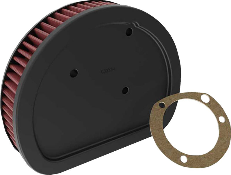 K & N Replacement High-Flow Air Filter for 1999-2017 Harley-Davidson Black Red