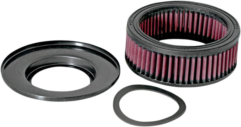 K & N High-Flow Air Filter Black Red Rubber - KA-1596