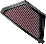 K & N OE Replacement High-Flow Air Filter for 1996-2009 KAWASAKI EN 500 Black Red