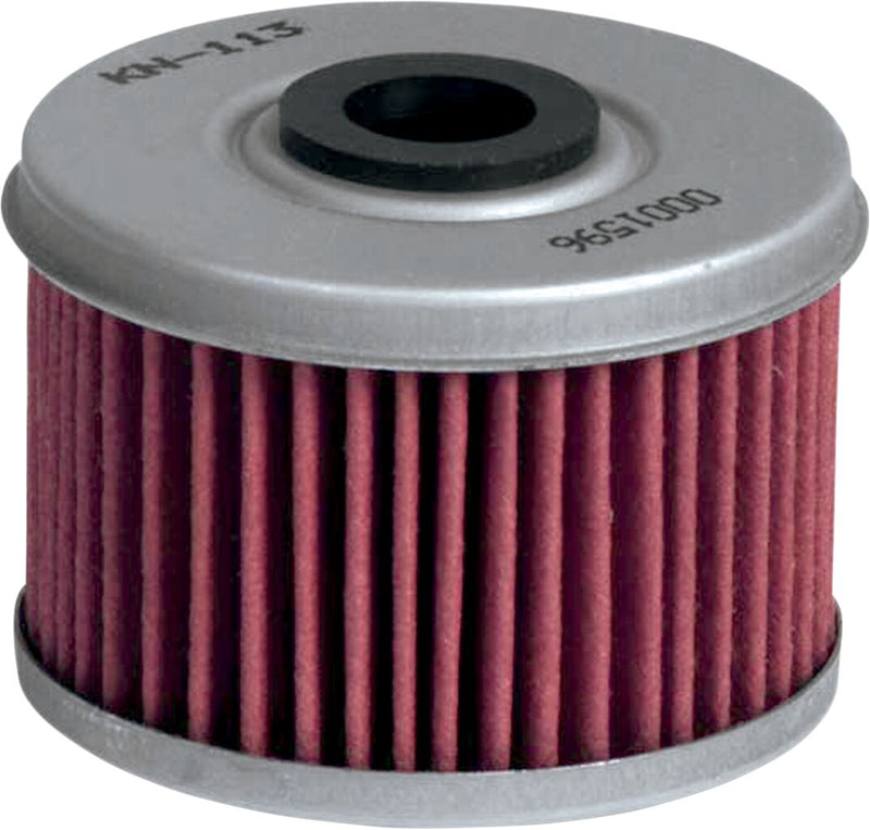 K & N Performance Oil Filter for 1986-1989, 1992, 1996-2025 HONDA Red Silver Standard Cartridge - KN-113
