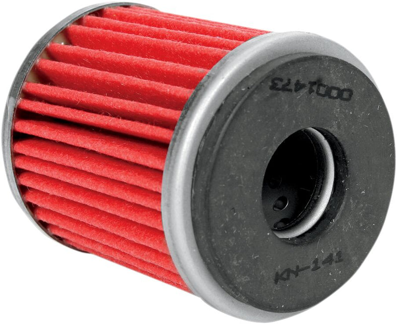 K & N Performance Oil Filter Red Silver Standard Cartridge - KN-141