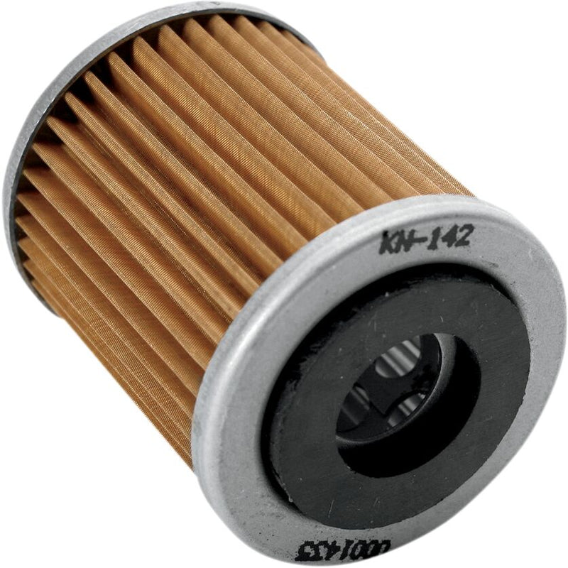 K & N Performance Oil Filter Silver Yellow Standard Cartridge - KN-142