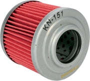 K & N Performance Oil Filter Red Silver Standard Cartridge - KN-151