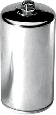 K & N Performance Oil Filter for 1980-1982, 1991-1998 Harley-Davidson Chrome Silver Standard Spin-On - KN-173C