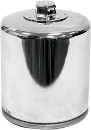 K & N Performance Oil Filter for 2002-2017 Harley-Davidson Chrome Silver Standard Spin-On - KN-174C