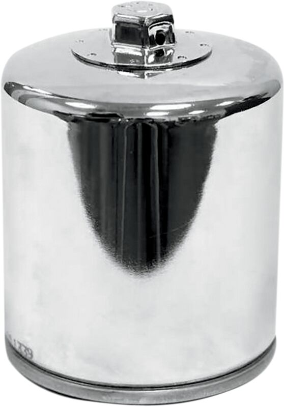 K & N Performance Oil Filter for 2002-2017 Harley-Davidson Chrome Silver Standard Spin-On - KN-174C