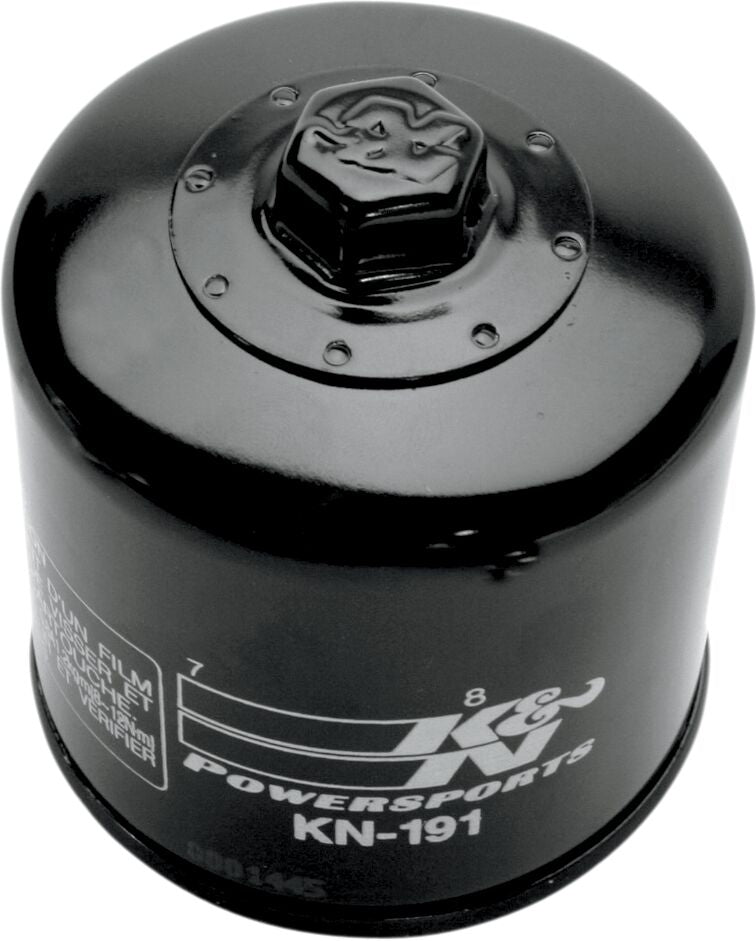 K & N Performance Oil Filter Black Premium Spin-On - KN-191
