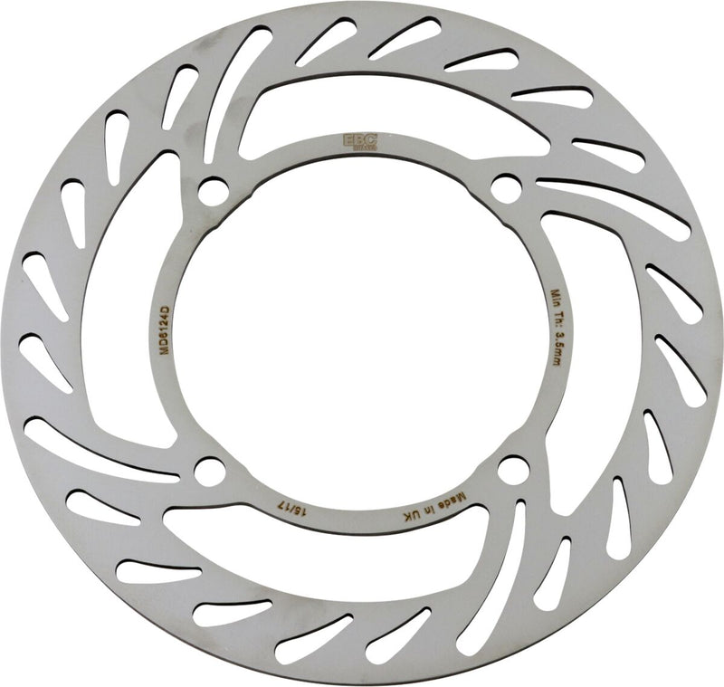 EBC Standard Rear Offroad Brake Rotor D Series Unfinished One Piece (Fixed) Heat-Treated Carbon Steel