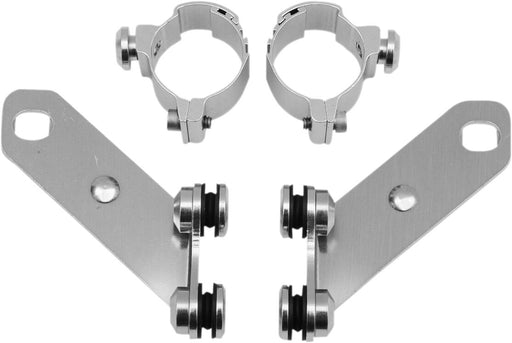Memphis Shades Metric Custom Lower Deflector Mount Kit Lowers Mounting Kit Polished Complete Wind Deflector Aluminium