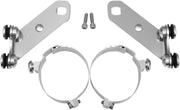 Memphis Shades Metric Custom Lower Deflector Mount Kit Lowers Mounting Kit Polished Complete Wind Deflector Aluminium - MEM9892
