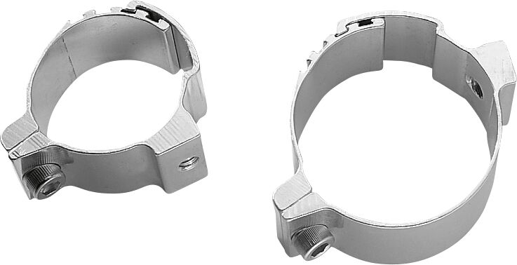Memphis Shades Metric Fork/Handlebar Custom Mounting Clamps Fork Clamp Silver Adjustable Aluminium Pair - MEM9954