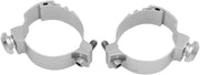 Memphis Shades Metric Fork/Handlebar Custom Mounting Clamps Fork Clamp Silver Adjustable Aluminium Pair - MEM9955